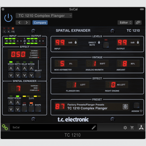 TC Electronic TC1210-DT - Efektový procesor Chorus/Flanger