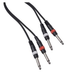 CABLE4ME 2 x jack mono 6,3mm 2 x jack mono 6,3 6m - kábel