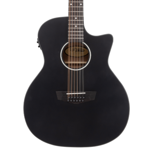 D'angelico Premier Fulton 12 LS Matte Black - elektrická gitara