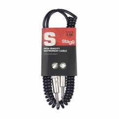 Stagg SGCC3 DL - spirálový přístrojový kabel 3 m