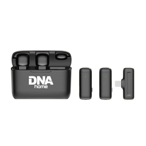 DNA ICM1 - Sada na nahrávání zvuku na smartphone, 2 bezdrátové klopové mikrofony, přijímač USB-C, adaptér Lightning DNA ICM1 - Sada na nahrávání zvuku na smartphone, 2 bezdrátové klopové mikrofony, přijímač USB-C, adaptér Lightning