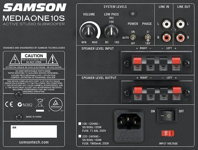 Samson Media One 10S - monitor studyjny