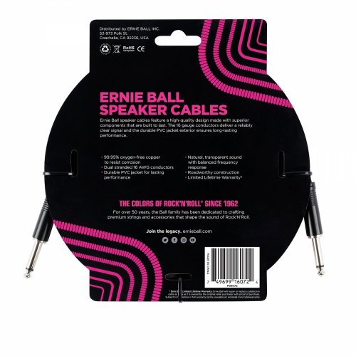 Ernie Ball EB 6072 - przewód głośnikowy