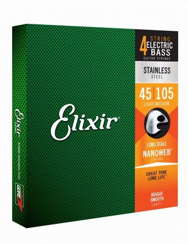 Elixir 14677 Nanoweb 45-105 - Struny pro baskytaru