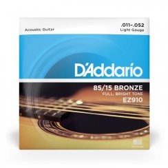 D'Addario EZ910 - struny pro akustickou kytaru, Light, 11-52