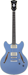 D'Angelico Excel DC Tour Solid Slate Blue - elektrická kytara
