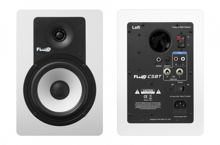 Fluid Audio C5BT WH - Aktywne monitory odsłuchowe z Bluetooth (para)