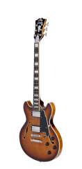 D'Angelico Premier Mini DC Dark Iced Tea Burst - elektrická kytara