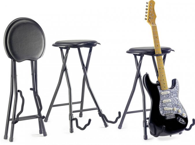Stagg SGIST-300 - stolička pro kytaristu se stojanem