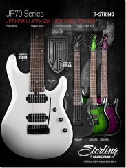 Sterling JP 70 (SBK-R1) - elektrická gitara