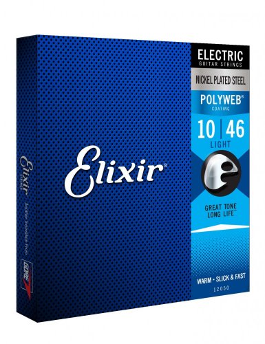 Elixir 12050 Polyweb 10-46 - Struny do gitary elektrycznej