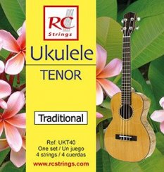 Royal Classics UKT40 Ukulele Tenor set. Clear Nylon - Struny pro ukulele