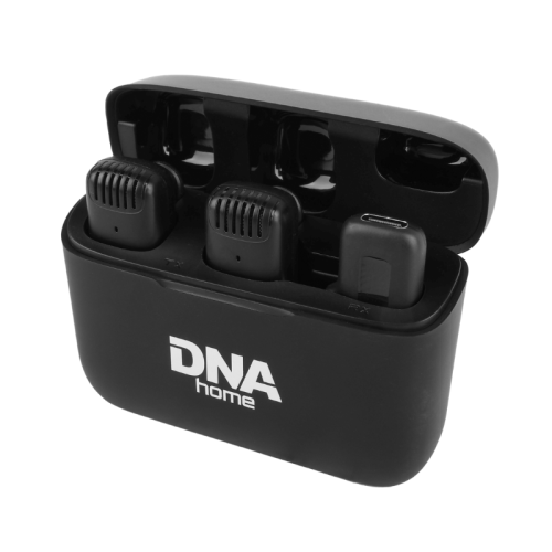 DNA ICM1 - Sada na nahrávání zvuku na smartphone, 2 bezdrátové klopové mikrofony, přijímač USB-C, adaptér Lightning DNA ICM1 - Sada na nahrávání zvuku na smartphone, 2 bezdrátové klopové mikrofony, přijímač USB-C, adaptér Lightning