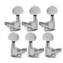 Kera Audio DSQ-GT01 - Klucze olejowe do gitary akustyczno-elektrycznej, srebrne (3+3)