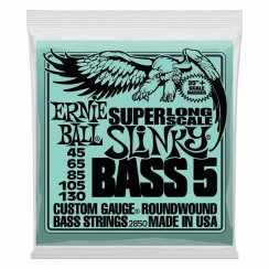 Ernie Ball 2850 Super Long Scale Slinky 45-130 - Struny pre 5strunovú basgitaru