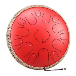 Hluru TWR15-14-Red - Tongue Drum Lotus 14" 15 tónů