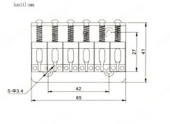 Kera Audio M-ST-CR-065 - Kobylka pro elektrickou kytaru