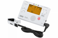 Korg TM60C WH - Tuner / metronom + mikrofon kontaktowy biały
