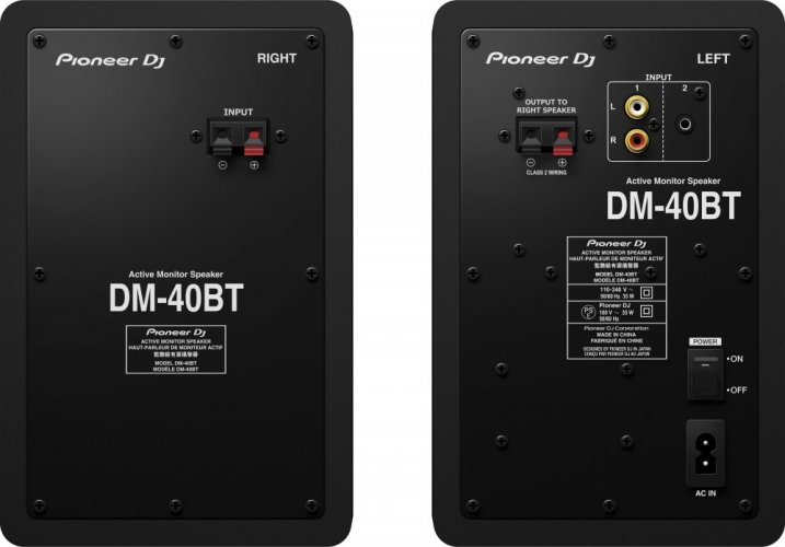 Pioneer DJ DM-40BT - aktywne monitory odsłuchowe (czarny)