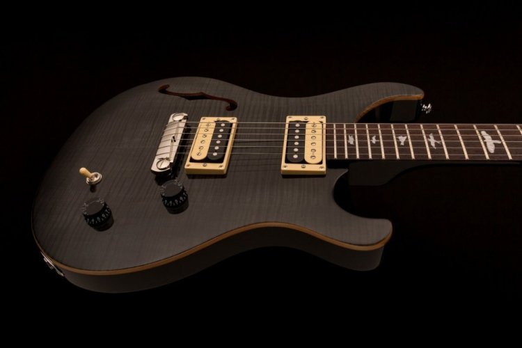 PRS SE Custom 22 Semi Hollow Gray Black - Elektrická kytara