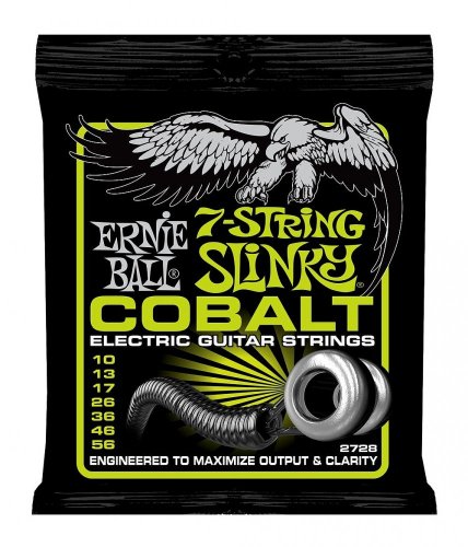 Ernie Ball 2728 Cobalt Slinky 10-56 - Struny pre sedemstrunnú elektrickú gitaru