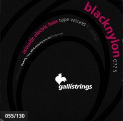 Galli G775 BlackNylon - Struny pro baskytaru