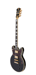 D’Angelico Deluxe Brighton Solid Black - elektrická kytara