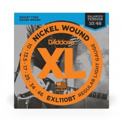 D'Addario EXL110BT Nickel Wound - Struny do gitary elektrycznej 10-46
