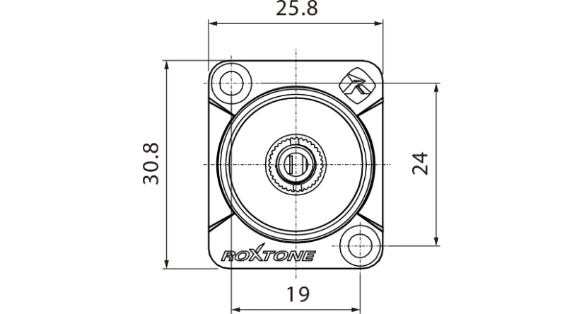 Roxtone RMJ3FD-B - stereo mini jack 3,5 mm