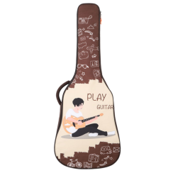 Hard Bag B-1913-41" - Puzdro na akustickú gitaru Coffee