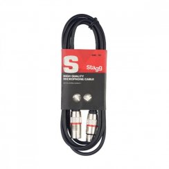 Stagg SMC1 XX RD - mikrofónný kábel 1m