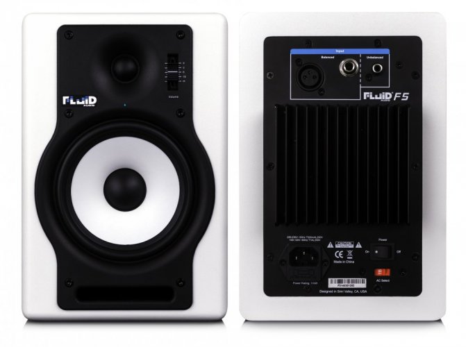 Fluid Audio F5 WH - Aktywne monitory studyjne (para)
