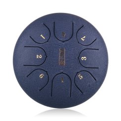 Hluru TC8-6-NavyBlue - Tongue Drum 6" 8 ton