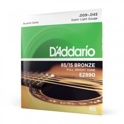 D'Addario EZ890 - struny pre akustickú gitaru, Super Light, 9-45