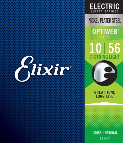 Elixir 19057 Optiweb 10-56 - Struny pro elektrickou kytaru 7-Str