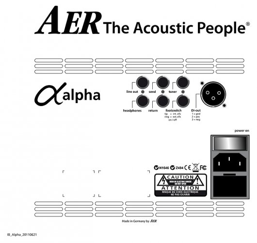 AER Alpha - Kombo pre akustické nástroje