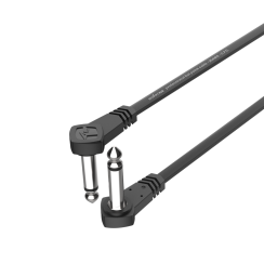Kabel instrumentalny Wtyk Kątowy Jack 6.3mm 15cm Roxtone FPJJ100L00015