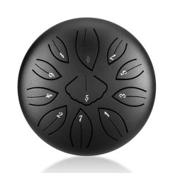 Mini Ginkgo biloba drum 6" 11 ton Hluru-Wangyou TWG11-6-Charcoal