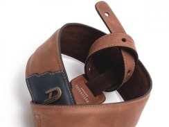 Duesenberg 3-Step Strap - Custom Brown Edition - kožený gitarový popruh