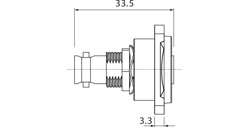 Gniazdo tablicowe dwustronne typu BNC Roxtone RAB75D