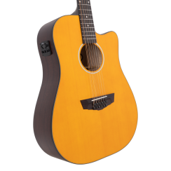 D'angelico Premier Bowery 12 LS Vintage Natural - elektroakustická 12strunná kytara