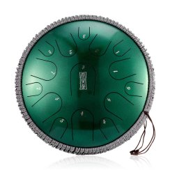 Tongue drum 15 ton 14" premium Hluru TBP15-14-JewelGreen