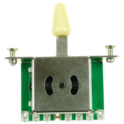 Przełącznik 5-poz. Kera Audio 5P/SQ/ST/Kremowy