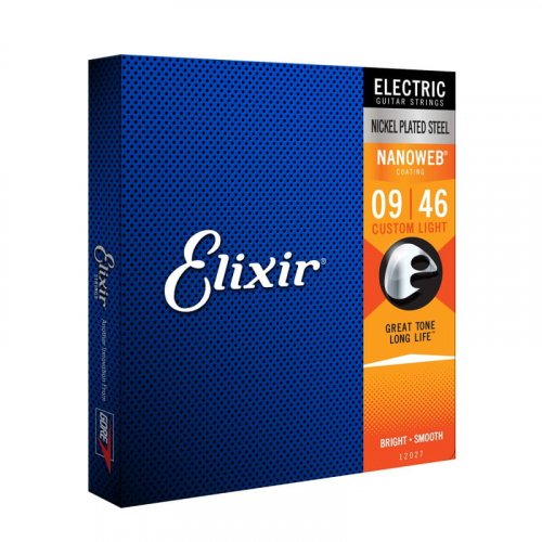 Elixir 12027 Nanoweb 9-46 - Struny do gitary elektrycznej