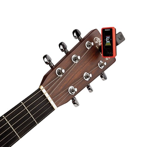 D'Addario PW-CT-17RD - klipová ladička, červená