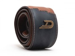 Duesenberg 3-Step Strap - Custom Brown Edition - kožený gitarový popruh