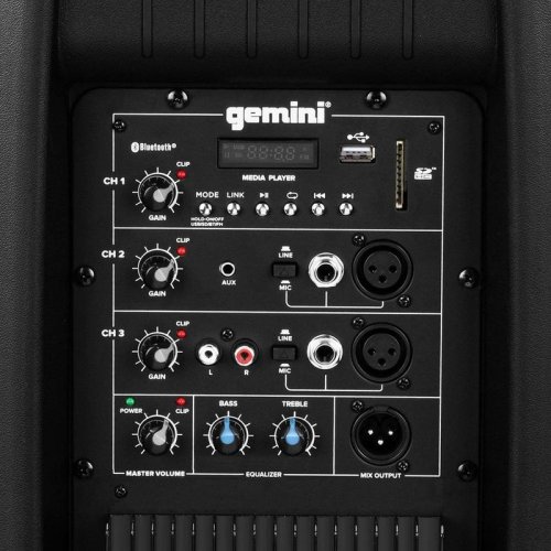 Gemini AS-2115BTPK - Aktívny reprobox 15" so stojanom