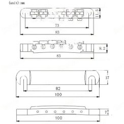Kera Audio M-LP-0680 - Kobylka pro elektrickou kytaru