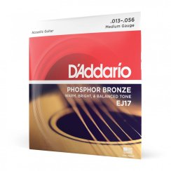 D'Addario EJ17 Phosphor Bronze Medium - Struny pro akustickou kytaru 13-56