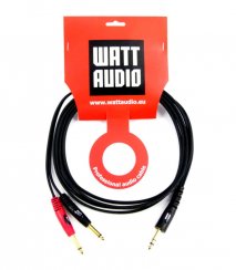 Watt Audio Jack Stereo / 2x Jack Mono - profesionální audio kabel 3m